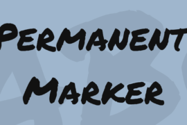 Permanent Marker Font