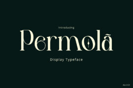 Permola Display Font