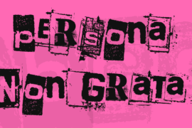 Persona Non Grata Font