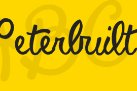 Peterbuilt Font