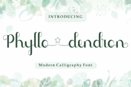 Phyllodendron Demo Font