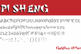 Pi Sheng Font