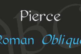Pierce Font Family