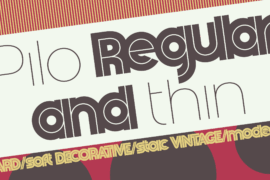 Pilo Font Family