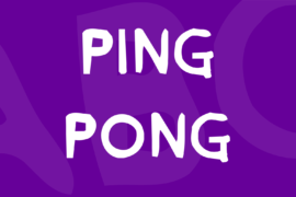 Ping Pong Font