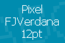 Pixel FJVerdana 12pt Font