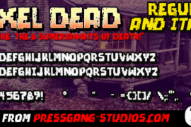 pixel dead Font Family