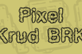 Pixel Krud BRK Font
