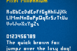 Pixel Millennium Font