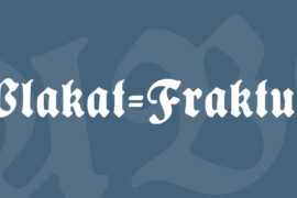Plakat-Fraktur Font