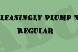 Pleasingly Plump NF Font
