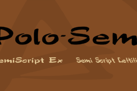 Polo-Semi Font Family