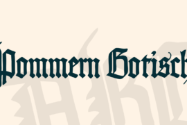 Pommern Gotisch Font