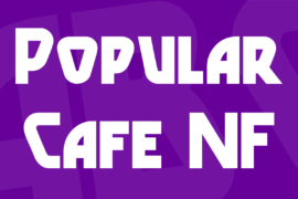 Popular Cafe NF Font
