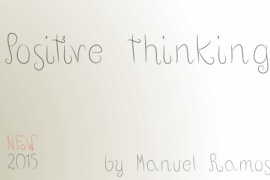 Positive thinking Font