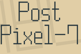 Post Pixel-7 Font