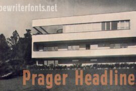 Prager Headlines Font