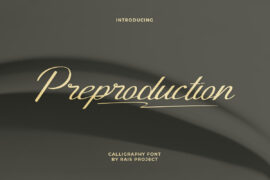 Preproduction Demo Font