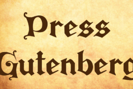 Press Gutenberg Font