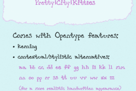 Pretty City Kitties Font