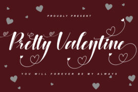 Pretty Valentine Script Font