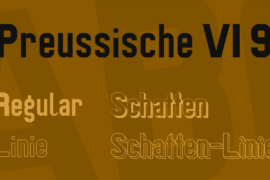 Preussische VI 9 Font Family