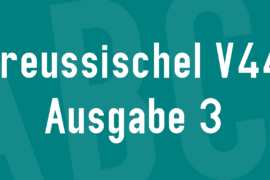 PreussischeI V44 Ausgabe 3 Font