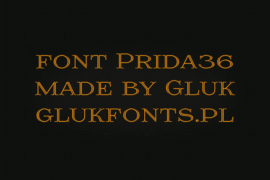 Prida36 Font
