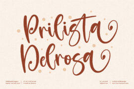Prilista Delrosa Font Family