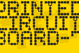 Printed Circuit Board-7 Font