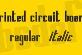 Printed Circuit Board Font Family