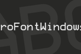 ProFontWindows Font