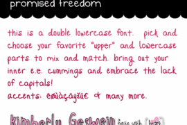 Promised Freedom Font
