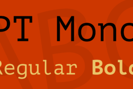PT Mono Font Family