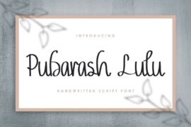 Pubarash Lulu Demo Font