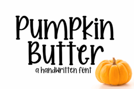 Pumpkin Butter Font
