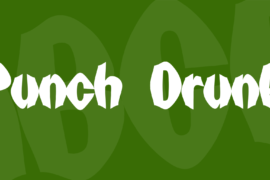 Punch Drunk Font