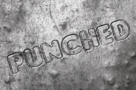 Punched Font