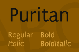 Puritan Font Family