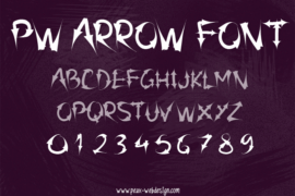 PW Arrow font Font