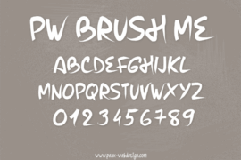 PW Brush Me Font