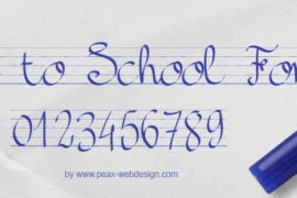 PW Back to School Font