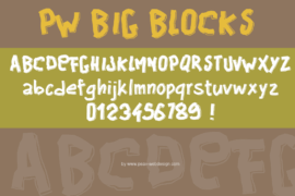PWBigblocks Font