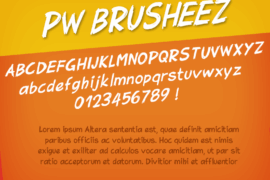 PWBrusheez Font