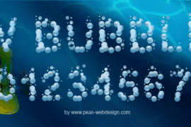 PW Bubbles Font