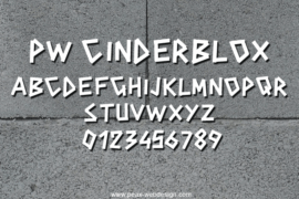 PWCINDERBLOX Font