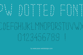 PWDottedFont Font