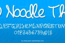 PWNoodleThing Font