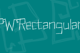 PWRectangular Font