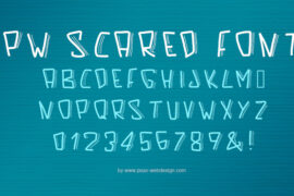 PW Scared Font